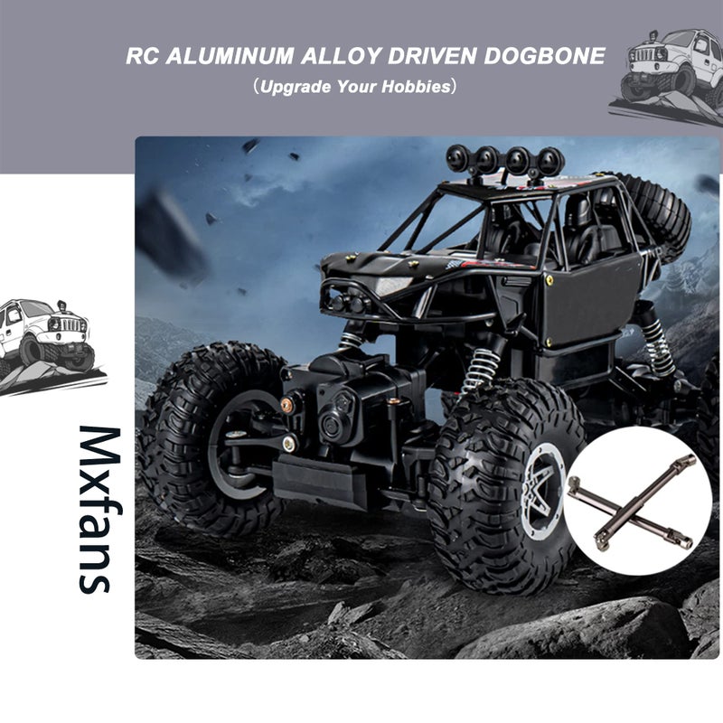 Mxfans 2PCS Titanium Al. Upgrade DriveShaft Replacement for AXIAL SCX10 Electric 4WD RC1:10 Off-Road Model Car - Image 5